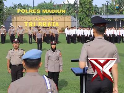 Apel Pengecekan Kendaraan Dinas Polres Madiun, Wujud Kesiapan Maksimalkan Layanan Polri 110