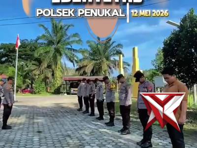 Pengecekan kartu Identitas polsek penukal
