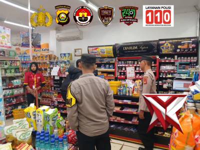 A46. Patroli Malam Personel Polsek Lembak Di Wilayah Hukumnya