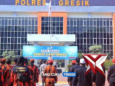 Apel Besar Sabuk Kamtibmas di Polres Gresik menjadi bukti kolaborasi Polri dan seluruh masyarakat. - PoliceTube