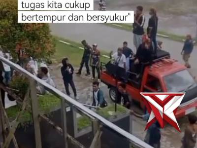 Pengamanan aksi damai mahasiswa