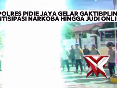 Polres Pidie Jaya Gelar Gaktibplin, Antisipasi Narkoba Hingga Judi Online