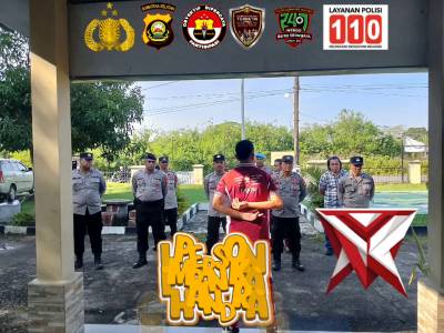 K?? APEL PAGI PERSONEL POLSEK LEMBAK DIPIMPIN KANIT RESKRIM IPDA DECKY CHANDRA WINATA, S.E.