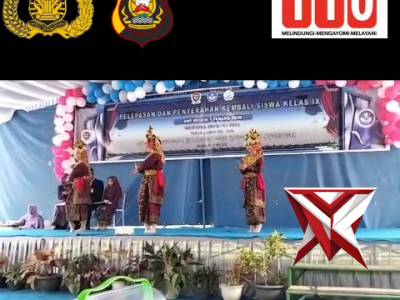 YH 3.Bhabinkamtibmas Hadiri Pelepasan Siswa Kelas IX SMPN 1 Panang Enim ?????