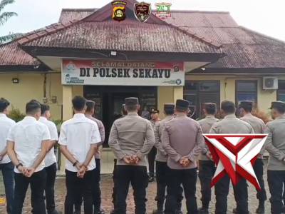 Giat apel pagi polsek sekayu