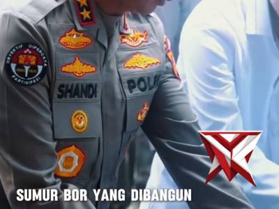 PERESMIAN SUMUR BOR OLEH KAPOLDA SUMSEL