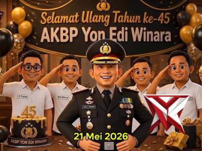 Selamat Ulang Tahun Bapak Kapolres Tapanuli Selatan, AKBP Yon Edi Winara, S.H., S.I.K., M.H.