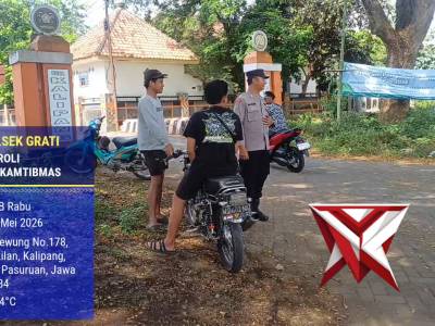 PATROLI DIALOGIS DENGAN WARGA DESA KALIPANG KEC. GRATI KAB. PASURUAN. - PoliceTube