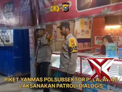 Piket Yanmas Polsubsektor Pelalawan Laksanakan Patroli Dialogis