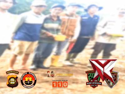 Giat Polsek Semendo penanaman jagung di wilayah hukum Polsek Semendo.