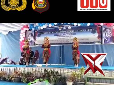 BD 16. Bhabinkamtibmas Hadiri Pelepasan Siswa Kelas IX SMPN 1 Panang Enim ????? - PoliceTube