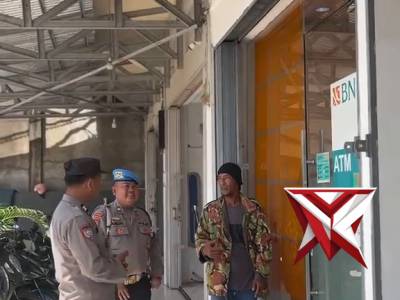 Kanit binmas polsek bayung lencir polres muba lakukan himbauan kamtibmas kpd masyarakat
