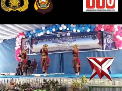 AJ 10. Bhabinkamtibmas Hadiri Pelepasan Siswa Kelas IX SMPN 1 Panang Enim ?????