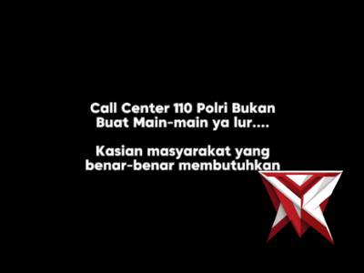 Gunakan layanan 110 untuk melaporkan kejadian seperti gangguan kamtibmas