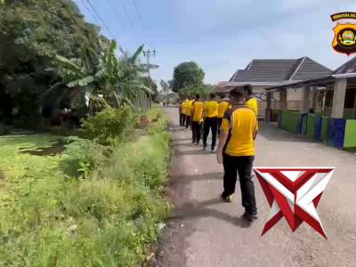 Olah raga kapolsek pemulutan dan anggota