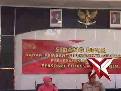 Kegiatan sidang BP4R personel polres muara enim