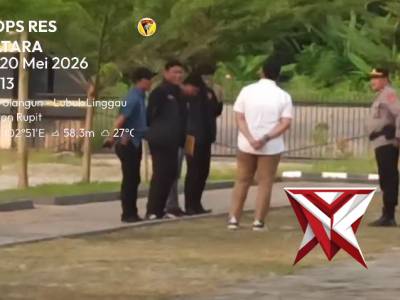Apel pagi personil polres Musi Rawas Utara