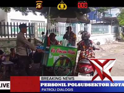 Personil Polsubsektor Kota, Polsek Baturaja Timur melaksanakan Giat Patroli Dialogis