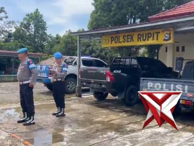 APEL PENGECEKAN PERSONIL POLSEK MURATARA RUPIT OLEH PROPAM POLDA SUMSEL
