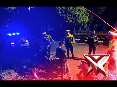 Satlantas Polres Tanah Datar Gelar BlueLightPatrol Antisipasi Balap Liar, Patroli daerah Rawan laka
