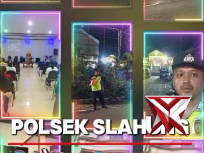 Polsek Slahung Polres Ponorogo Pelayanan Pengamanan Kebaktian Rutin Di Greja Wil Kec Slahung