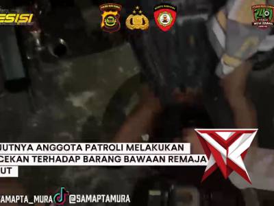 Giat Patroli Malam Polsek BTS Ulu. C6