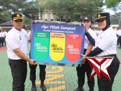 Kapolres Tangsel Pimpin Apel Pencanangan Jaga Jakarta Bersih dan Asri | Polres Tangerang Selatan