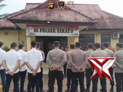 Giat apel pagi polsek sekayu