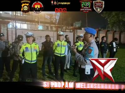 Sipropam Polres Muara Enim melaksanakan pengawasan personil giat KRYD