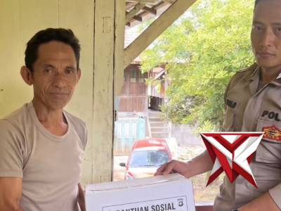 Bantuan Sosial Polsek Pengandonan Polres OKU