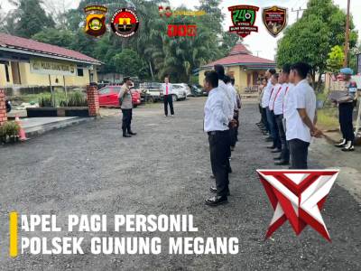 apel pagi polsek gunung megang - PoliceTube