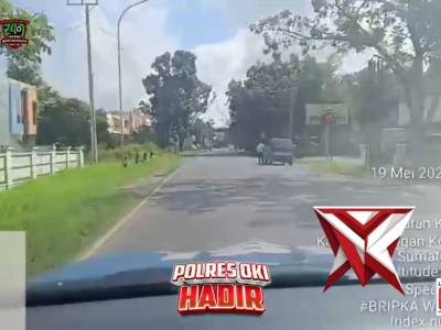Patroli Pagi Satlantas Polres Oki