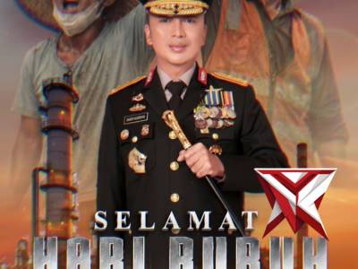 *Kepala Kepolisian Daerah Sumatera Selatan Beserta Staf dan Jajaran serta Bhayangkari mengucapkan*