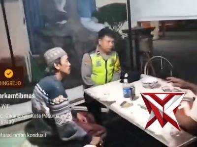 Patroli Harkamtibmas di Perumahan Pondok Surya Kencana Gentong