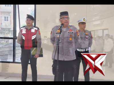 Apel pagi personil polres muara Enim dilanjutkan binrotal