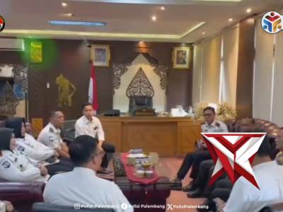Polrestabes Palembang menerima kunjungan silaturahmi Kepala Rumah Tahanan (Ka Rutan) Pakjo Palembang - PoliceTube