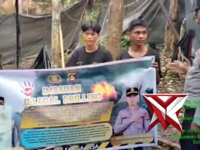Gerakan imbauan ilegal drilling di wilkum polres Muba SM7
