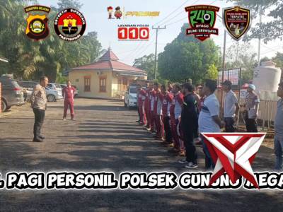 apel pagi polsek gunung megang