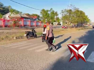 kegiatan pengaturan lalu lintas polsek wetar