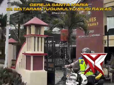 KAPOLRES MUSI RAWAS PENGECEKAN IBADAH JUMAT AGUNG - PoliceTube