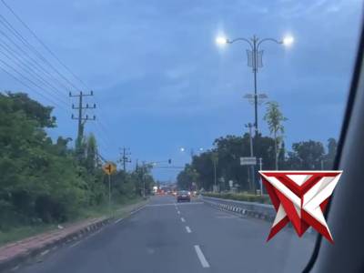 Patroli sore satlantas Polres oki