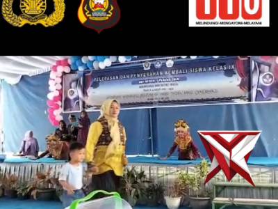 HI 1. Bhabinkamtibmas hadir dalam acara pelepasan dan penyerahan kembali siswa/siswi kelas IX SMP - PoliceTube