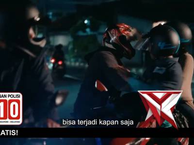 Layanan Polisi 110. Melindungi, Mengayomi, dan Melayani.