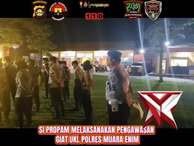 Sipropam Polres Muara Enim melaksanakan pengawasan apel KRYD