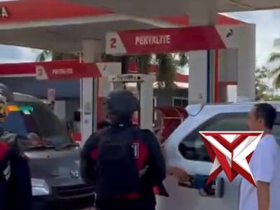 GIAT PATROLI SAT SAMAPTA POLRES OKU TIMUR KE SPBU WILKUM OKU TIMUR