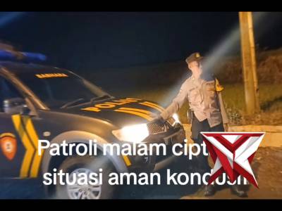 Patroli malam ciptakan situasi aman dan kondusif