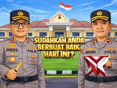 Polsek sinar peninjauan Polres OKU melaksanakan kegiatan bakti sosial