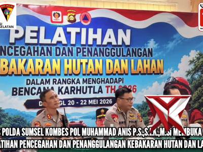 PEMBUKAAN PELATIHAN PENANGANAN KEBAKARAN HUTAN DAN LAHAN (KARHUTLA) POLDA SUMSEL TAHUN 2026