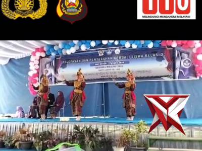 AJ 15. Bhabinkamtibmas Hadiri Pelepasan Siswa Kelas IX SMPN 1 Panang Enim ?????