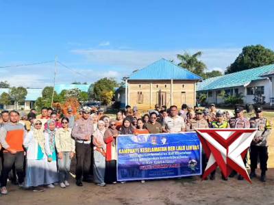 SOSIALISASI KAMPANYE TERTIB BERLALU LINTAS OLEH SATLANTAS POLRES KOLTIM POLDA SULTRA
